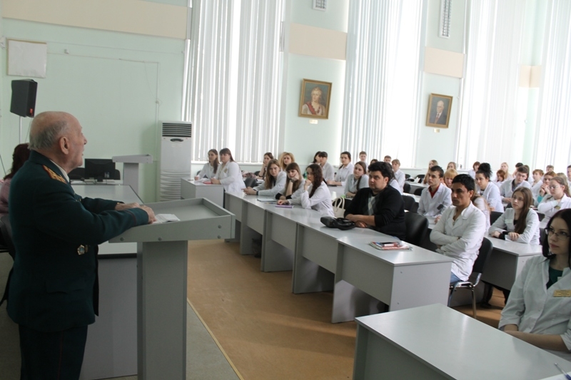 22 апреля 2015 года в рамках мероприятий посвященных 70-летию Победы состоялась встреча студентов Медицинского института с ветераном Великой Отечественной войны Шкробом Михаилом Юрьевичем